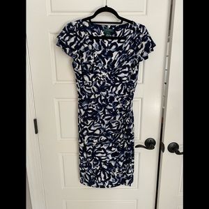 Lauren short sleeve dress, excellent condition. Navy